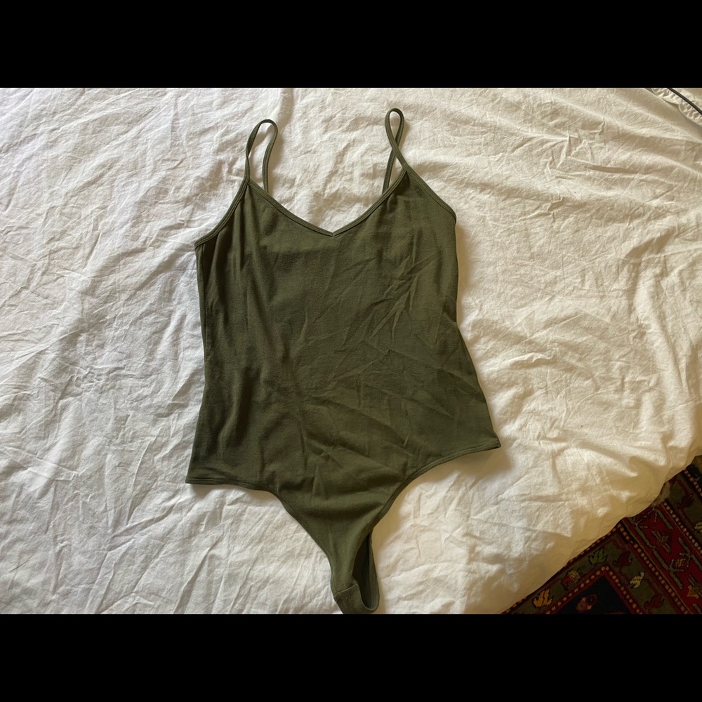 PacSun Basics Green Tank Bodysuit
